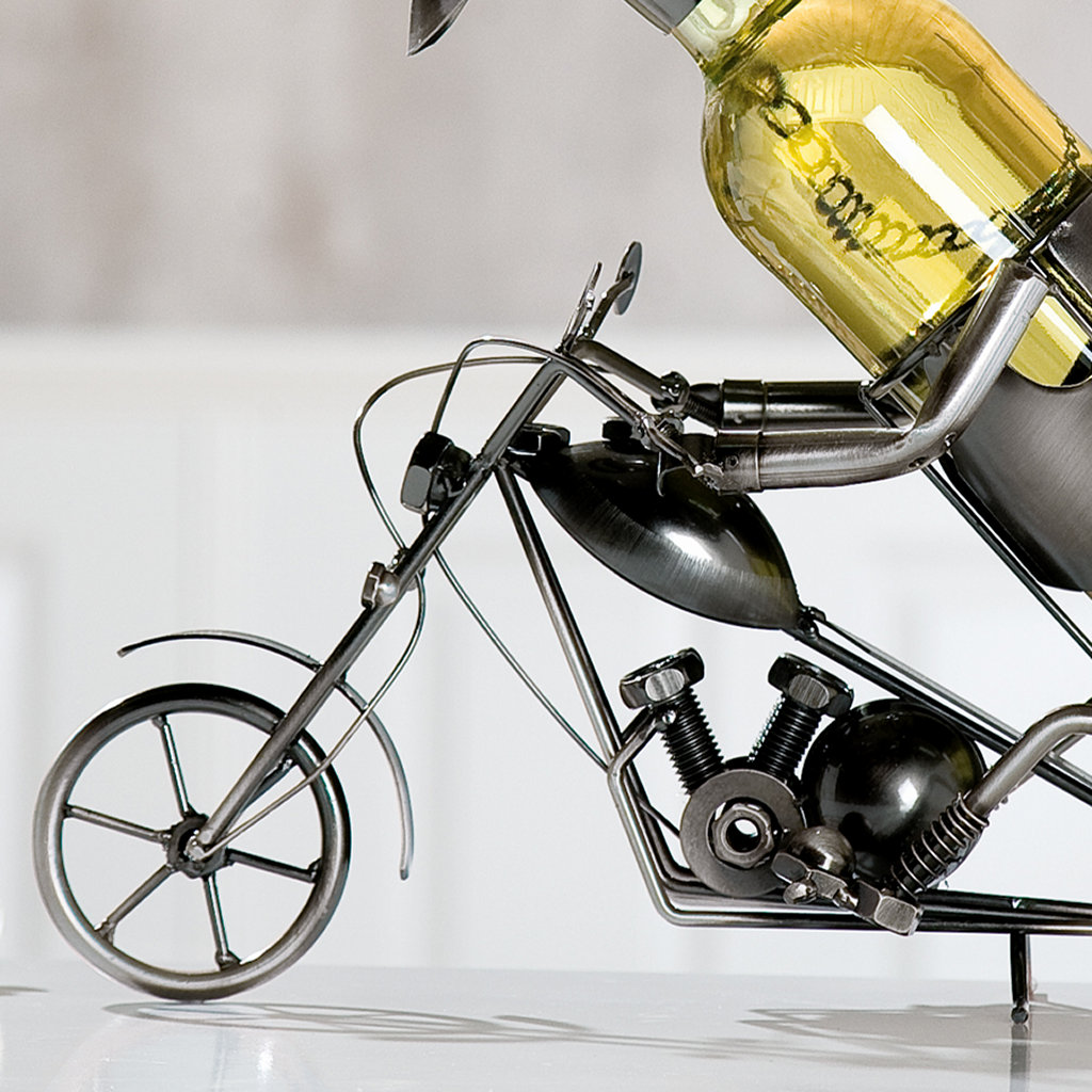Flaschenhalter Motorradfahrer Biker Metall Gilde Handwerk