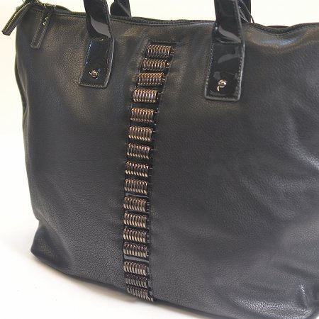 Shopper schwarz Damenhandtasche Handtasche Henkeltasche