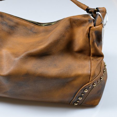 Handtaschen Henkeltasche braun Vintage Look Umhängetasche